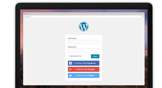 I will add one click google,fb,twitter login to your wordpress site