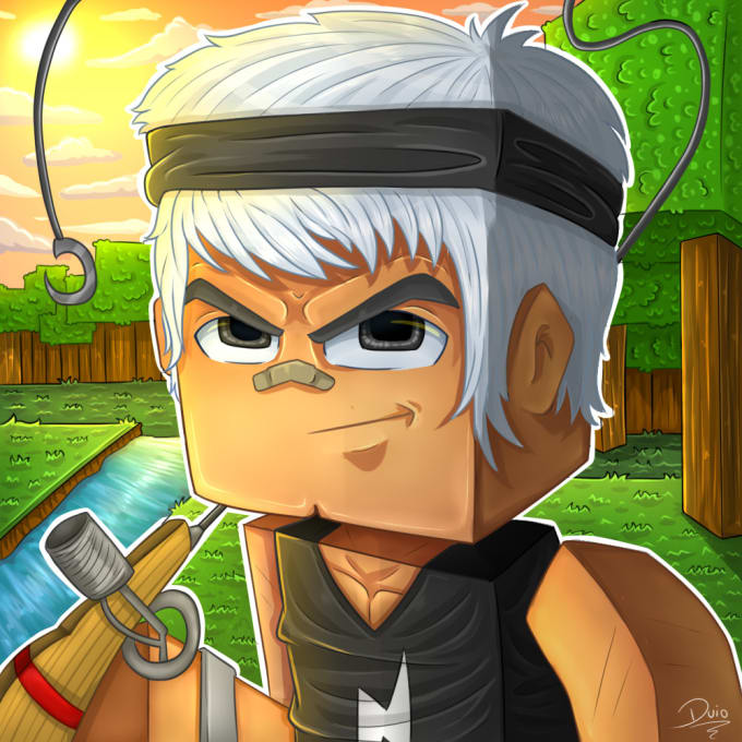 I will come turn your minecraft skin into a cartoon avatar