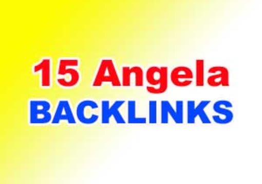 I will create 20 angela back links with  3 to 8 PR
