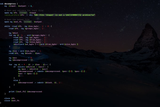 I will create a modern perl program