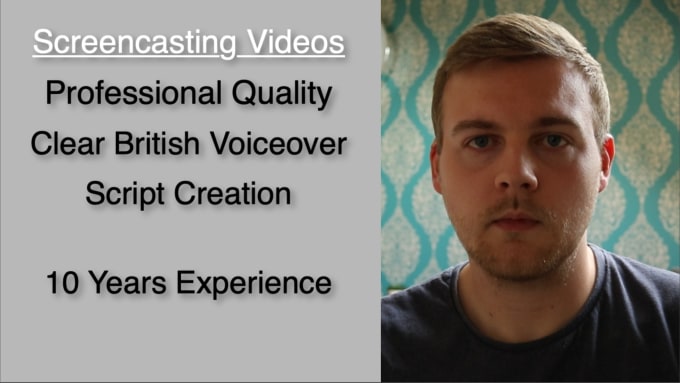 I will create a screencast for your website with a british accent