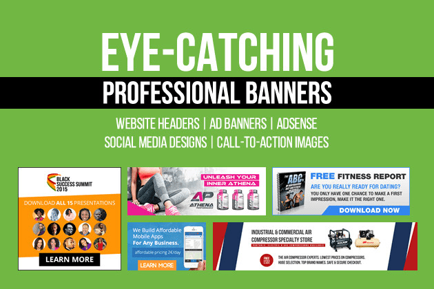 I will create an eye catching website banner