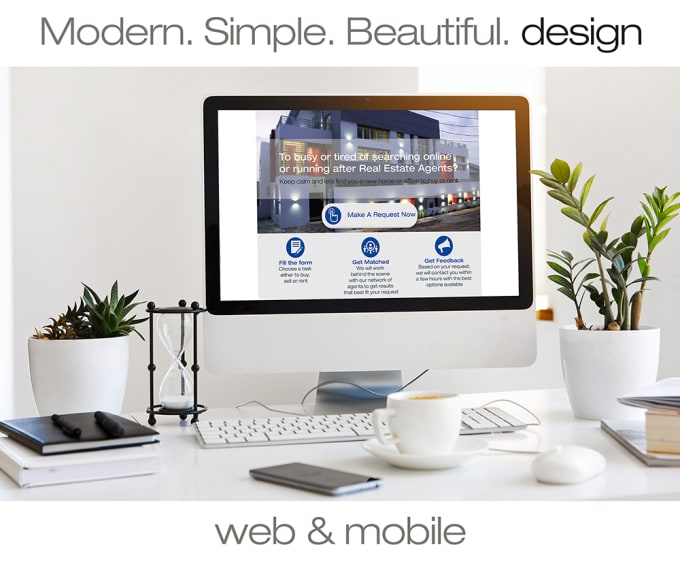 I will create web or mobile design