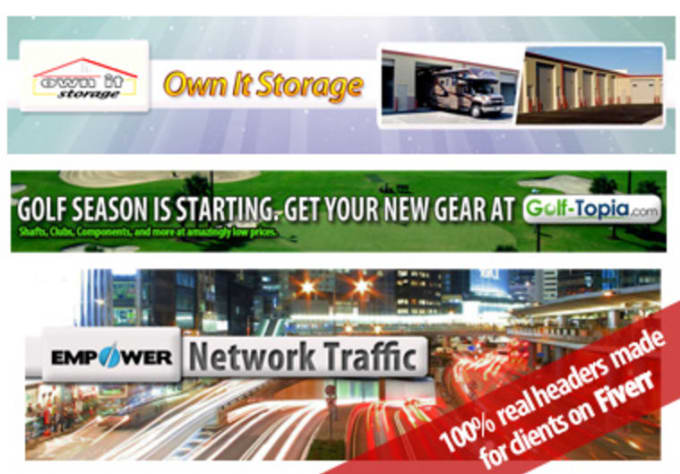 I will design a cool banner or facebook cover