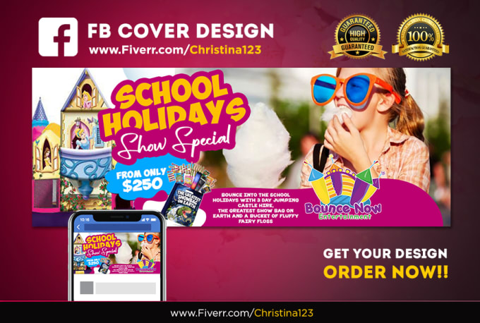 I will design a facebook cover image