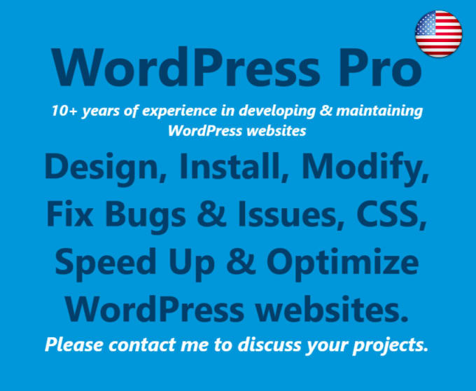 I will design, fix or optimize wordpress website