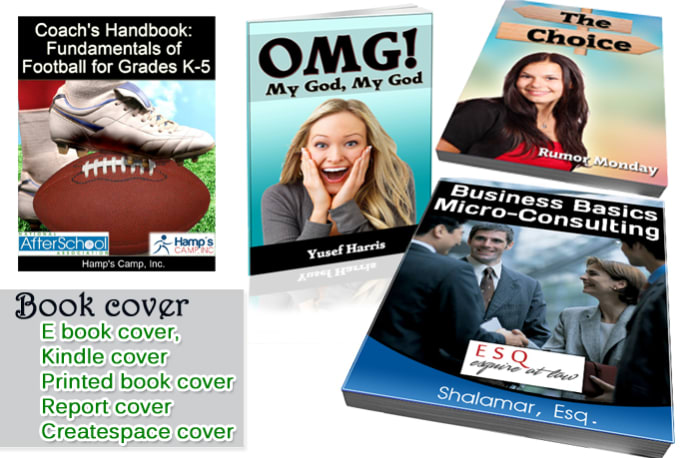 I will design professional  cover for e book,Kindle,createspace