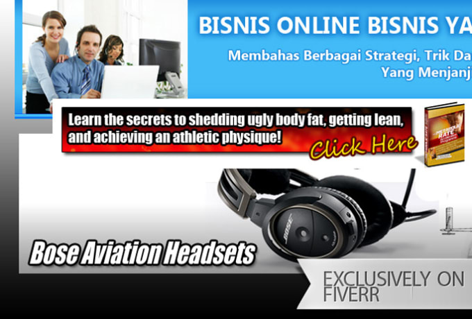 I will design professional header image website banner