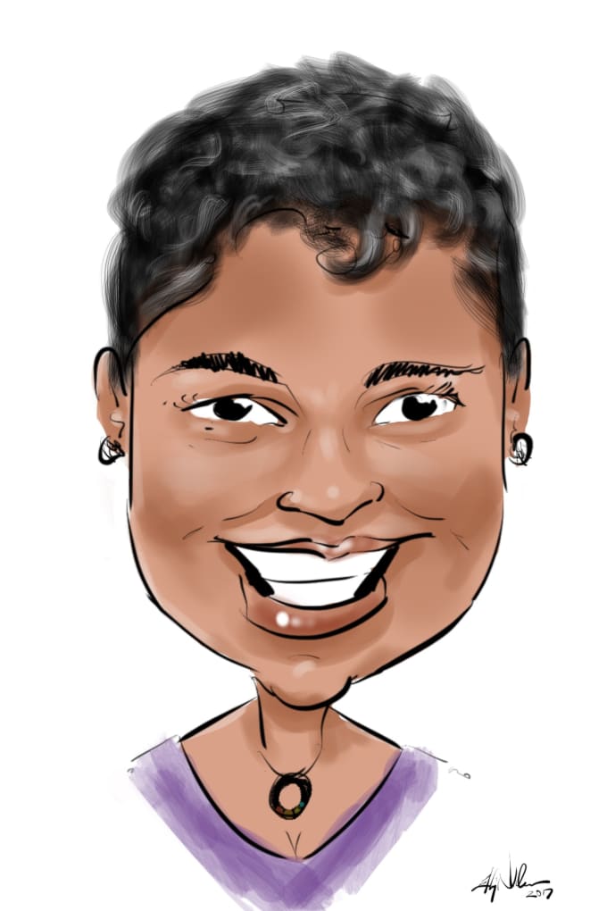 I will do a super cute digital caricature