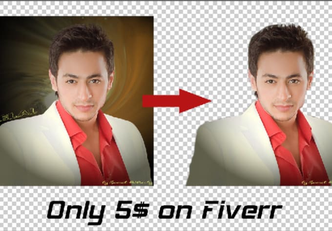 I will edit your photo and change it into transparent
