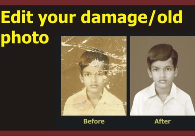 I will edit your photos damage,old,tough ups