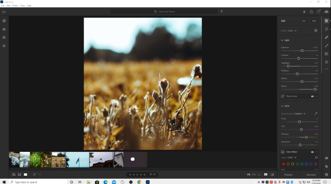 I will edit your photos in adobe lightroom professionally