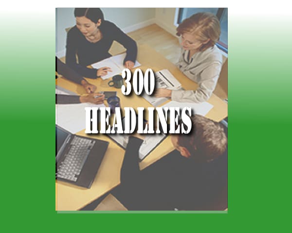 I will give 300 most popular proven headlines sales banner ads