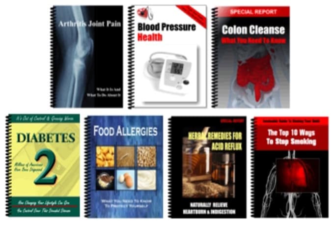 I will give you 7 hot health PLR report with mrr