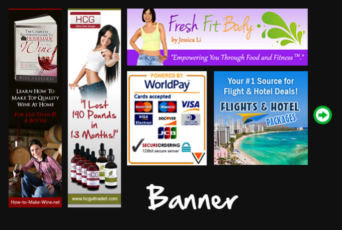 I will make you a clickable banner for your website