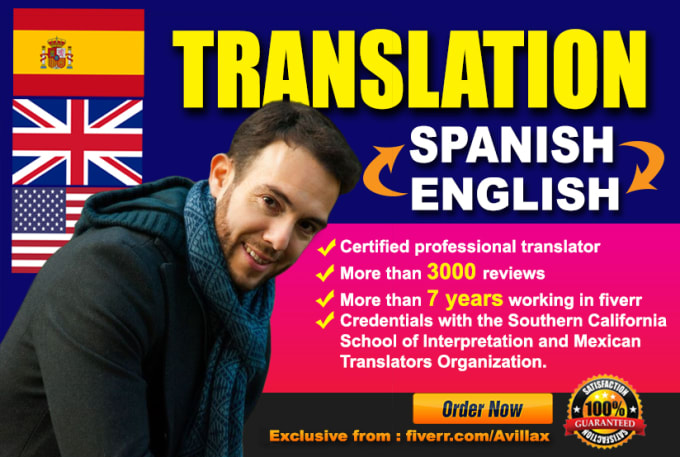 I will professionally translate english to spanish