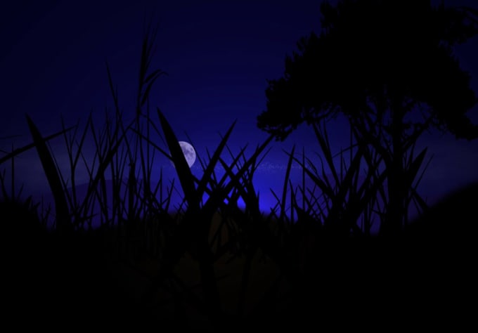 I will render a starry logo animation