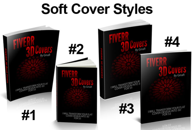 I will transform your flat ebook cover into a 3d book cover