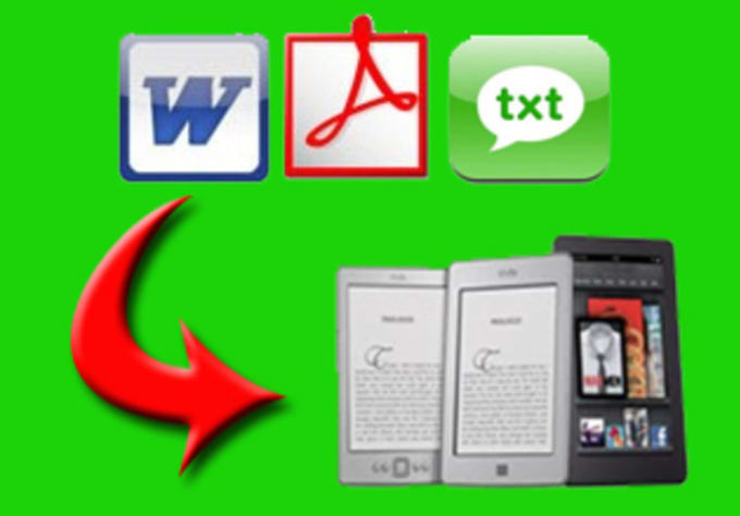 I will turn any Word document, html or txt document into a Kindle Ebook