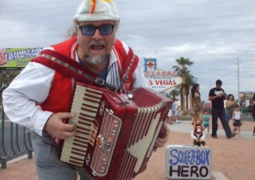 I will video a fun singing telegram with accordion