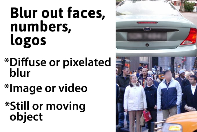 I will blur out faces, numbers, sensitive information in a video