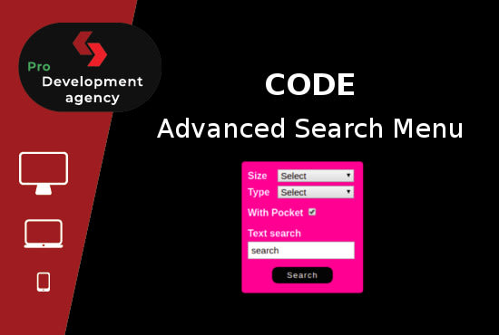 I will code wordpress advanced custom search menu