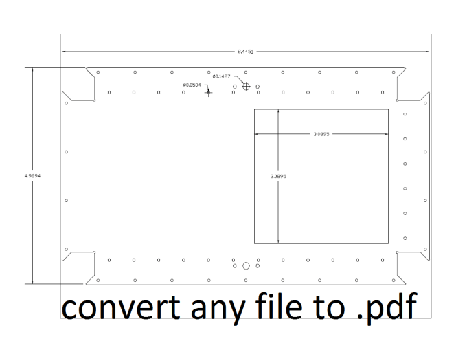 I will convert any cad dxf dwg stl etc file to pdf