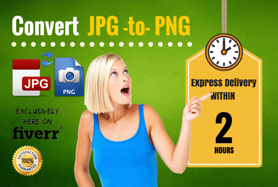 I will convert jpg to png or Transparent Background Quickly