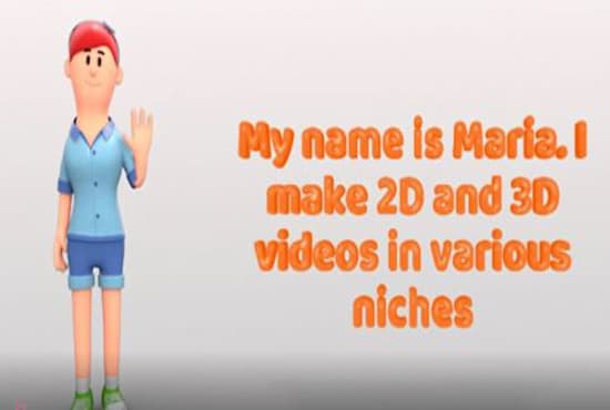 I will create 3d animated video for business