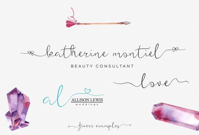 I will create a beautiful calligraphy handwritten logo