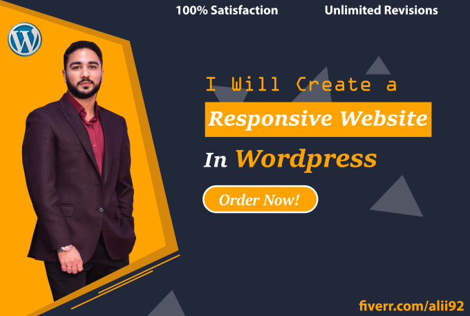 I will create a responsive website in wordpress