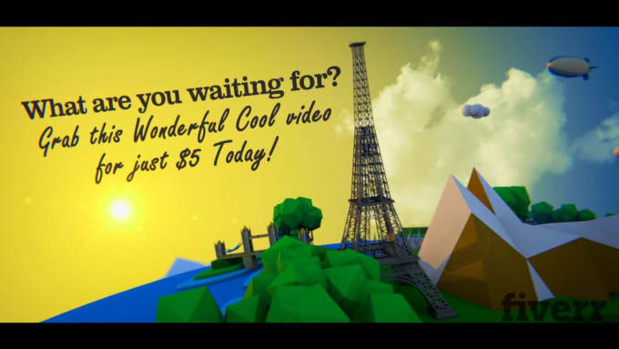 I will create an amazing global advertisement commercial video