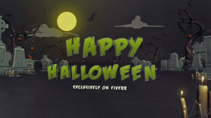 I will create an amazing halloween intro