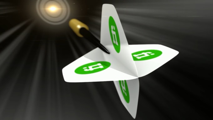 I will create dart logo reveal video intro animation