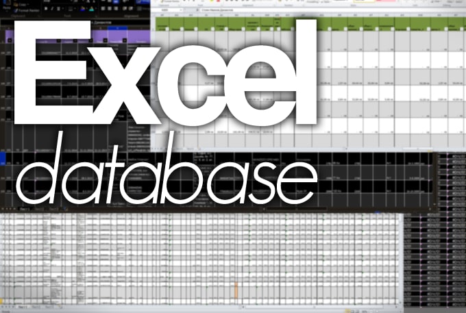 I will create database spreadsheet in excel for you