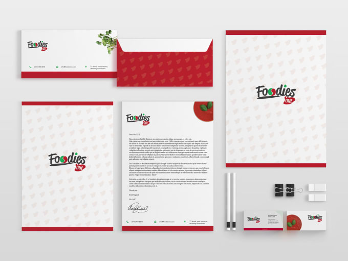 I will create modern letterhead and stationary items