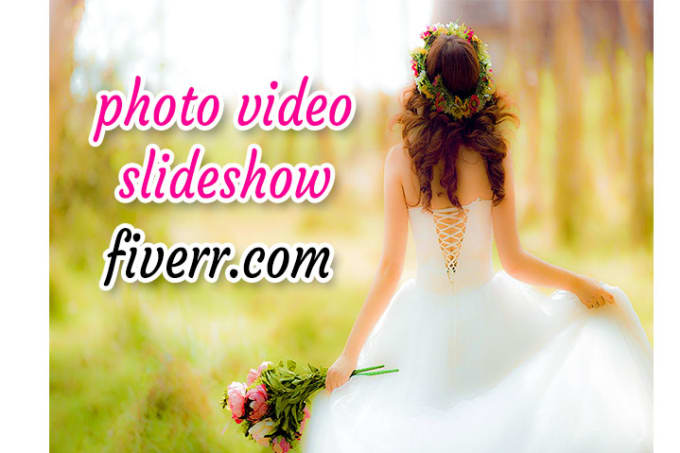 I will create photo slideshow Smooth and Elegant with music