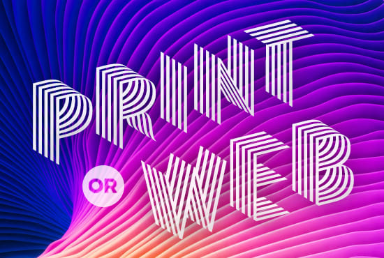 I will create print or web  ad