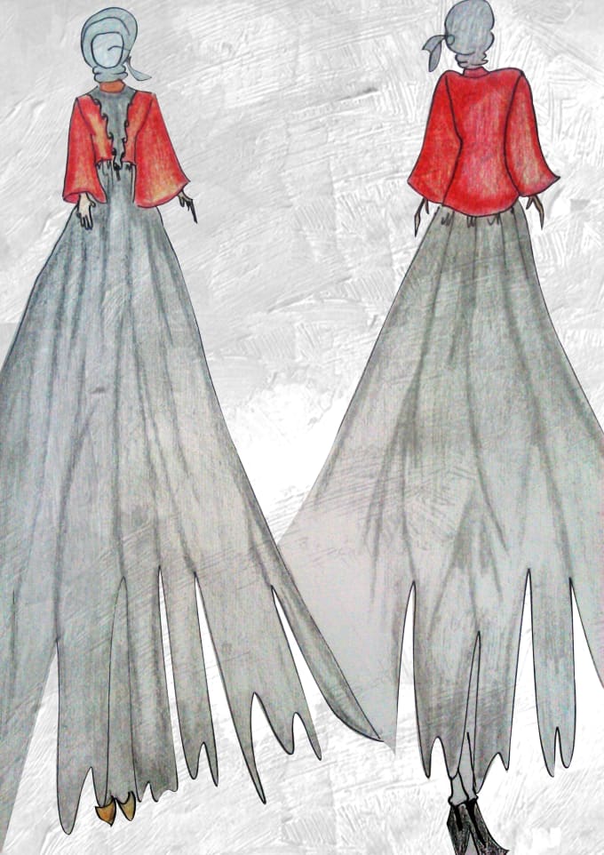 I will create sketch fashion design