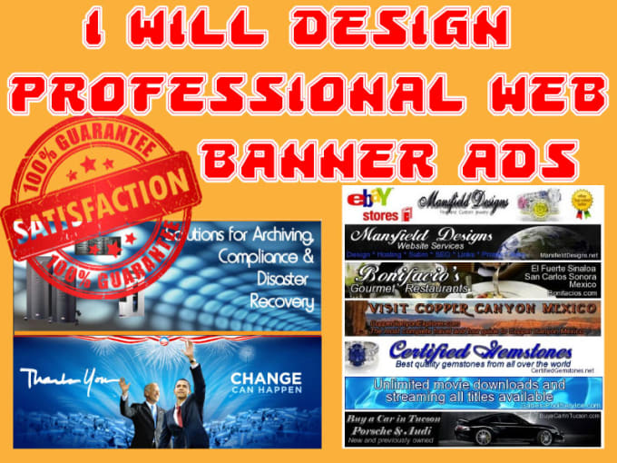 I will design 6 Web BANNER Ads Attractive Static Banner Ad