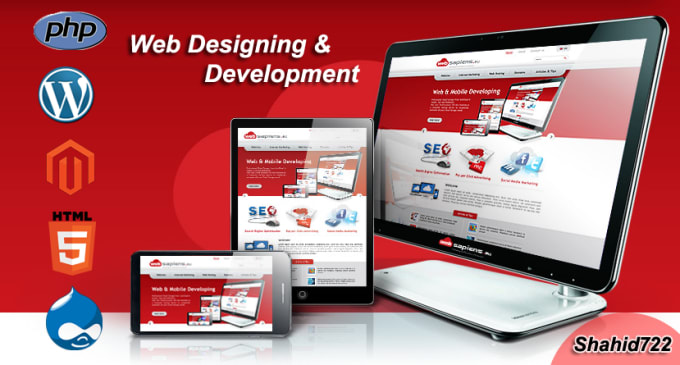 I will design a creative webpage html or psd