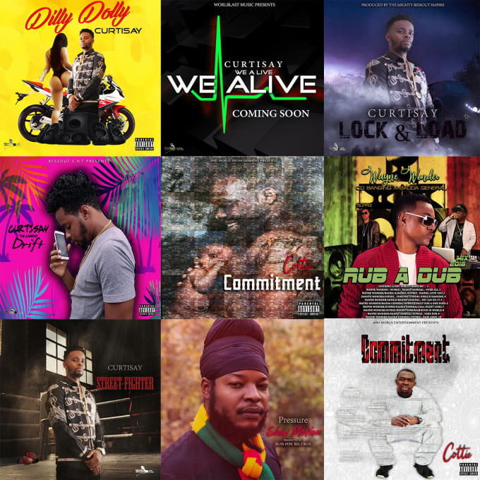 I will design a professional itunes ready reggae album  cover