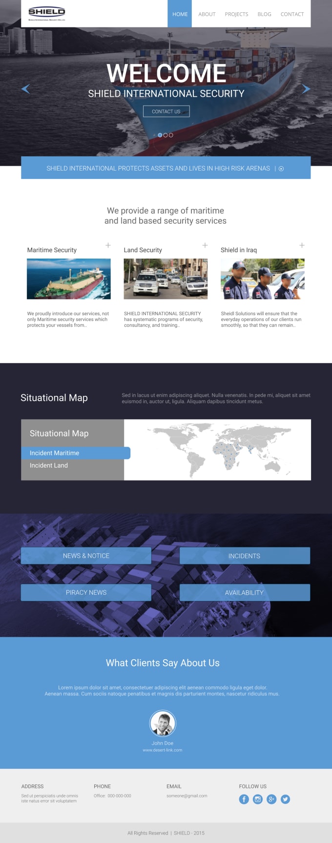 I will design a professional website