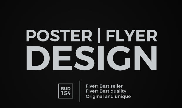I will design a stylish poster for you