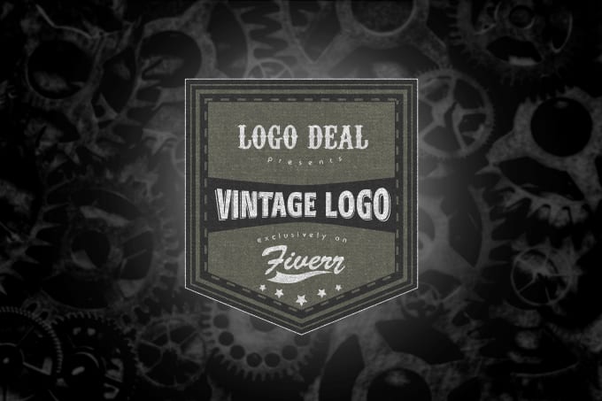 I will design a vintage or retro logo with 3 variations in 24 hours