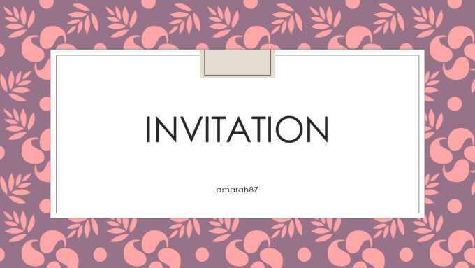 I will design an invitation for your event
