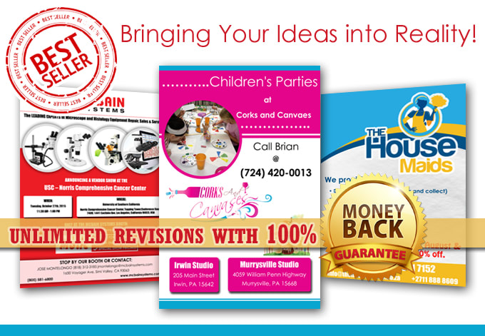 I will design eye catching flyer brochure