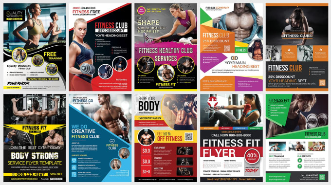 I will design fitness yoga gym spa health flyer or poster