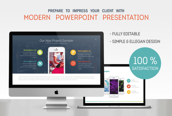 I will design modern and professional powerpoint presentation