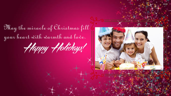 I will design personalized christmas card